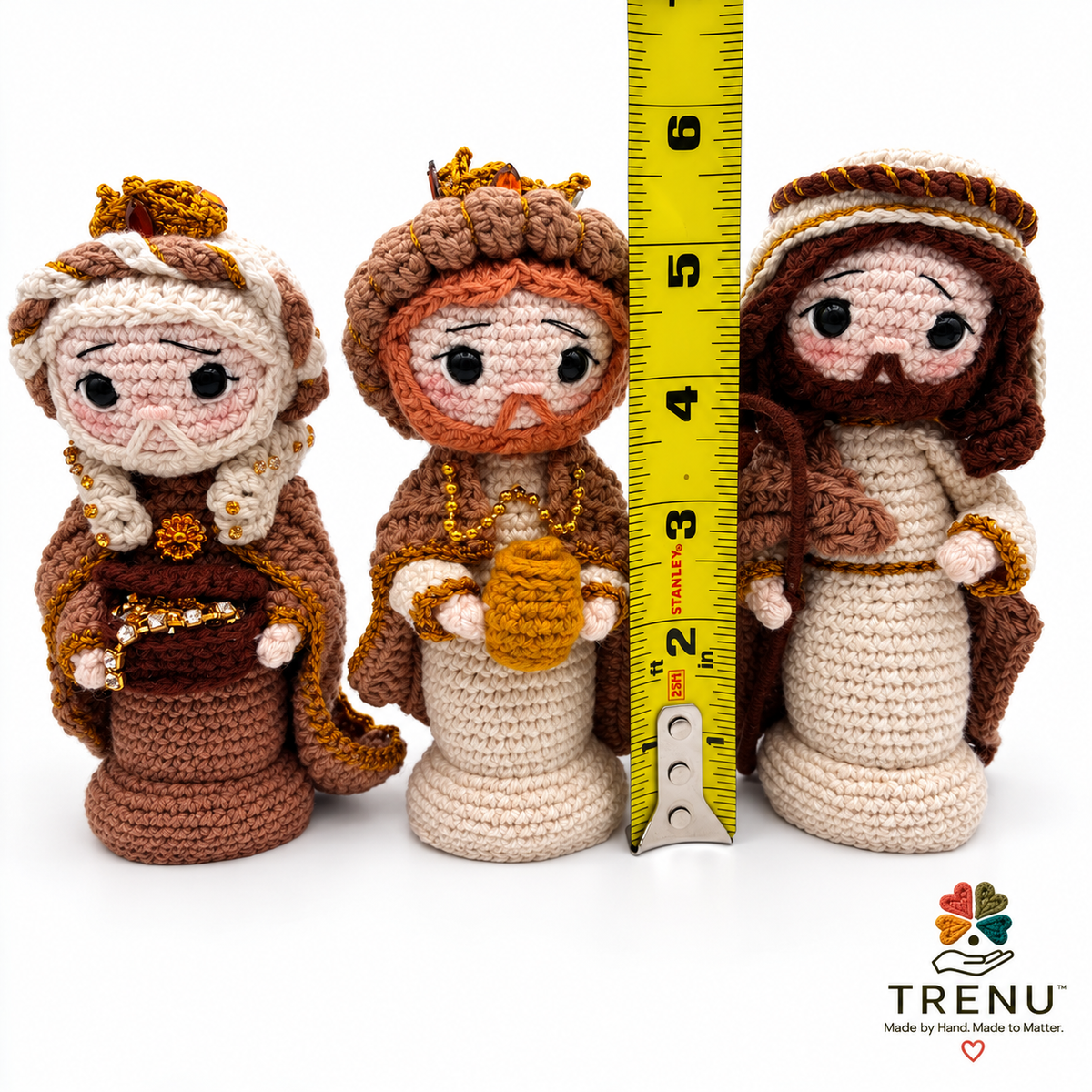 Bethlehem Grace – 12-Piece Handmade Crochet Nativity Set